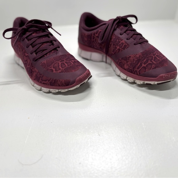 NIke Free 5.0 V4 Mulberry Snakeprint Women's Size 7 Running Shoes - Picture 4 of 9